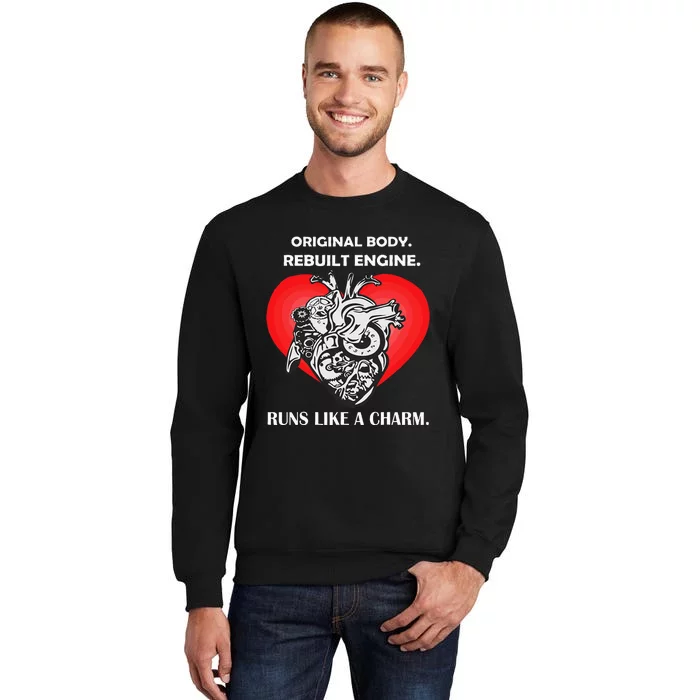 Funny Heart Surgery Art Men Women Heart Transplant Survivor Sweatshirt