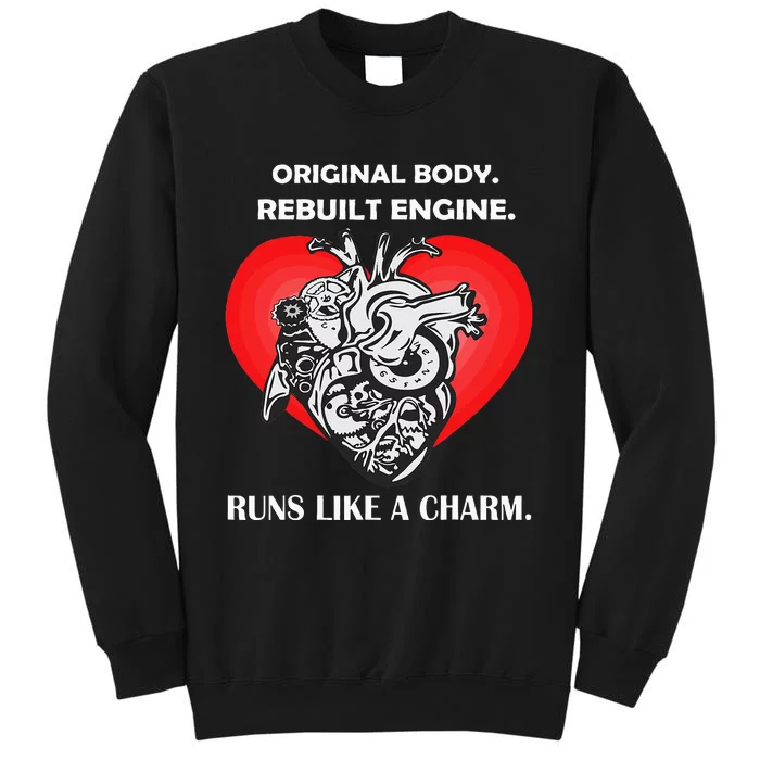 Funny Heart Surgery Art Men Women Heart Transplant Survivor Sweatshirt