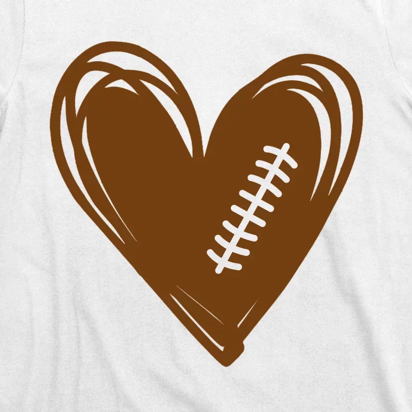 Football Heart Sport Lover T-Shirt