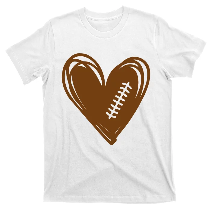 Football Heart Sport Lover T-Shirt