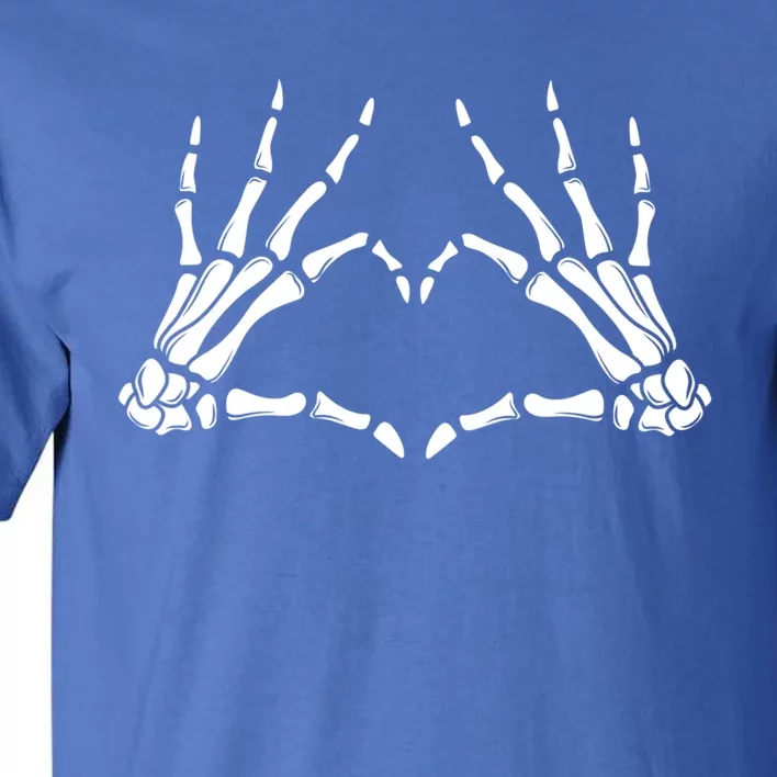 Funny Heart Sign With Skeleton Hands Heart Gift Tall T-Shirt