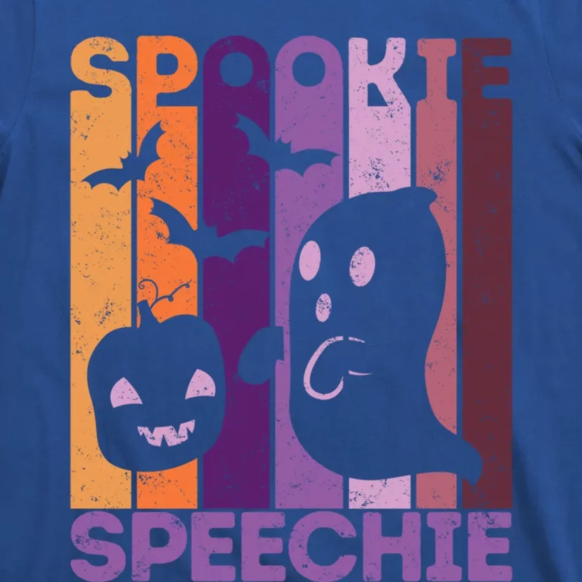 Fall Halloween Speech Therapist Ghost Pumpkin Slp Therapy Gift T-Shirt