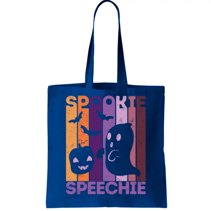 Fall Halloween Speech Therapist Ghost Pumpkin Slp Therapy Gift Tote Bag