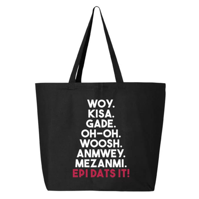 Funny Haitian Sayings Haiti Pride 25L Jumbo Tote