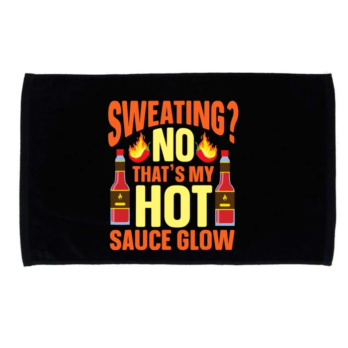 Funny Hot Sauce Microfiber Hand Towel