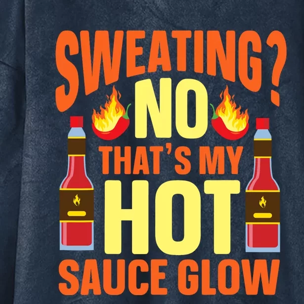 Funny Hot Sauce Hooded Wearable Blanket