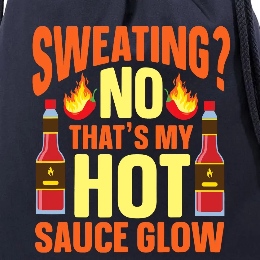 Funny Hot Sauce Drawstring Bag