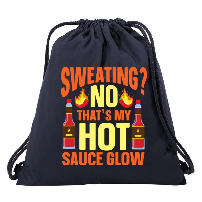 Funny Hot Sauce Drawstring Bag