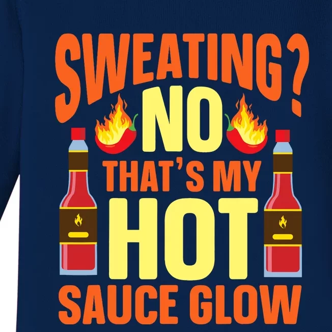 Funny Hot Sauce Baby Long Sleeve Bodysuit