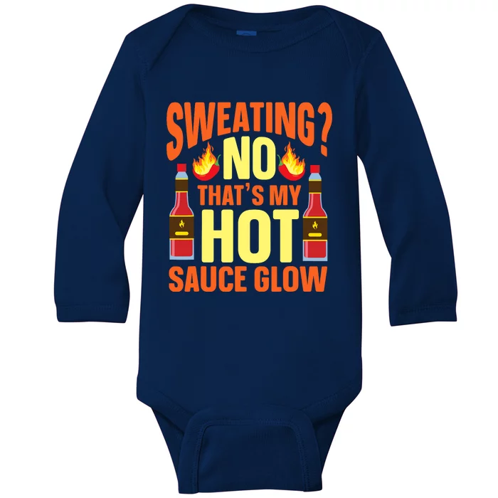 Funny Hot Sauce Baby Long Sleeve Bodysuit