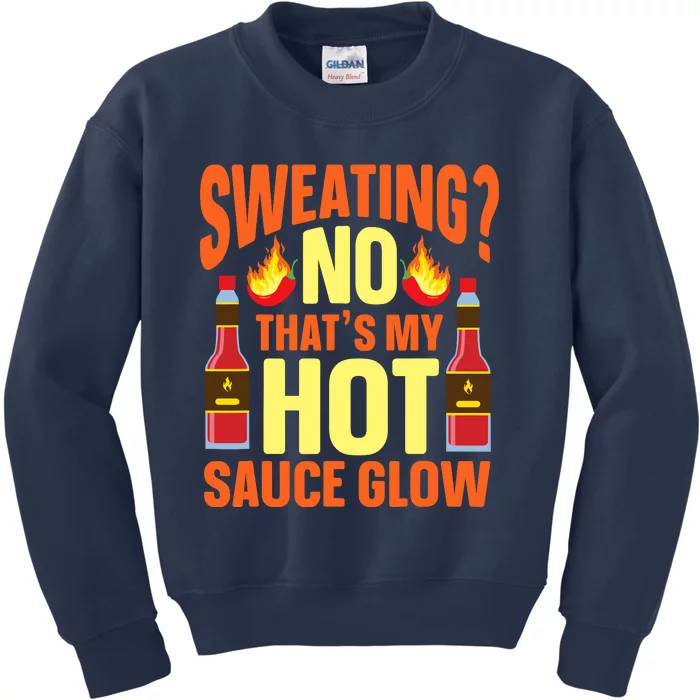 Funny Hot Sauce Kids Sweatshirt