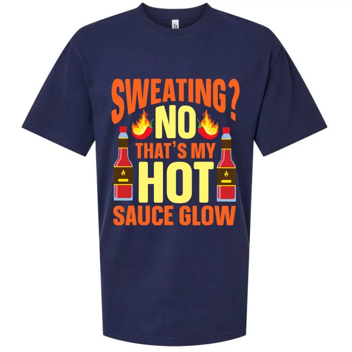 Funny Hot Sauce Sueded Cloud Jersey T-Shirt