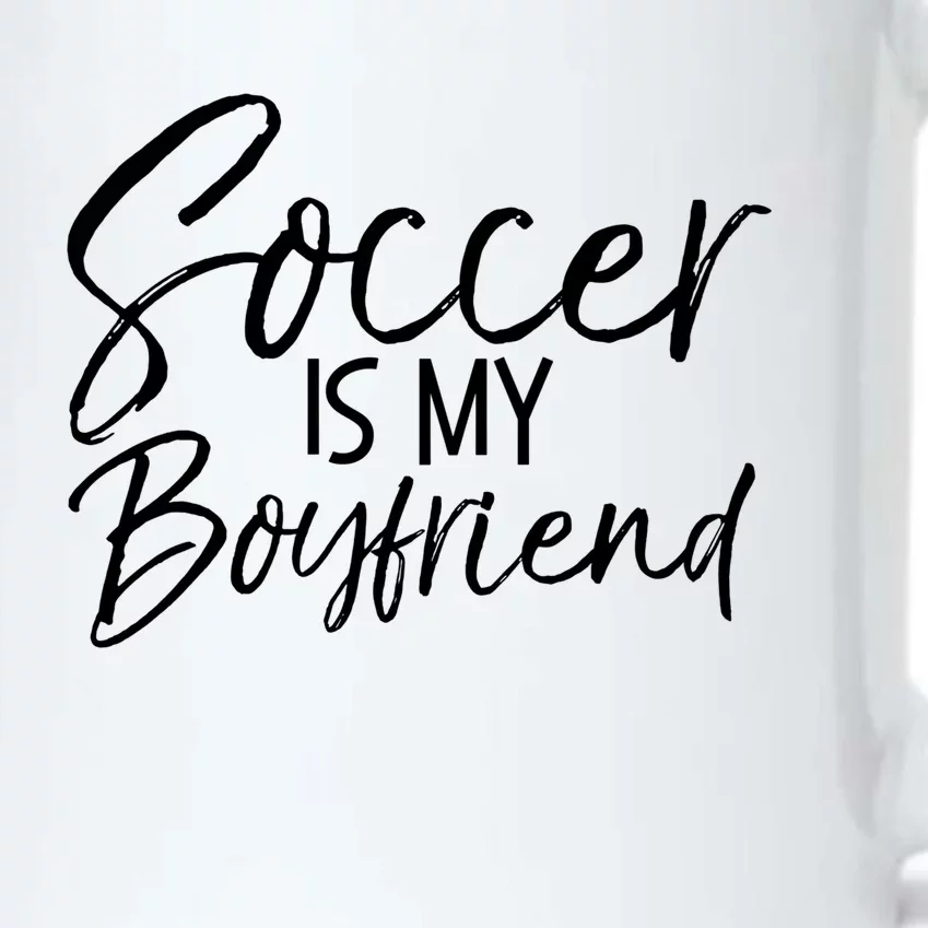 Funny High School Soccer Player Gift Soccer Is My Friend Gift Black Color Changing Mug