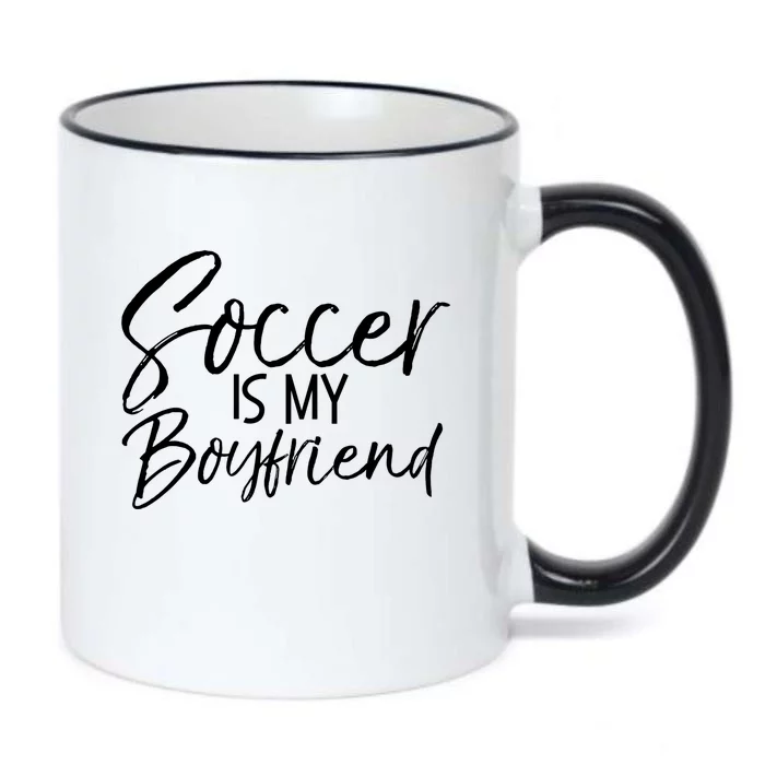 Funny High School Soccer Player Gift Soccer Is My Friend Gift Black Color Changing Mug