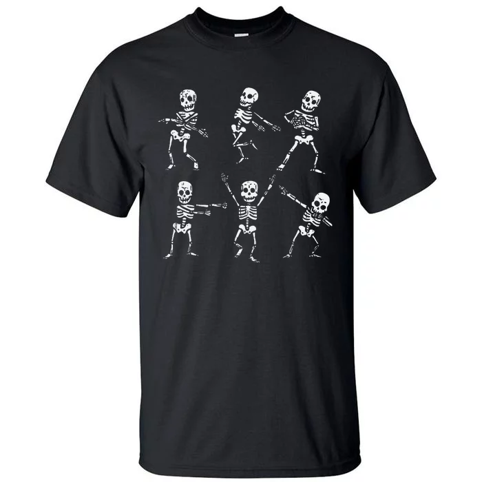 Funny Halloween Skeletons Dance and Dab with Yeet and Floss Tall T-Shirt