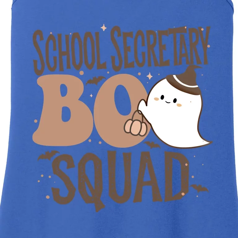 Funny Halloween School Secretary Boo Squad Costume Teacher Great Gift Ladies Essential Tank