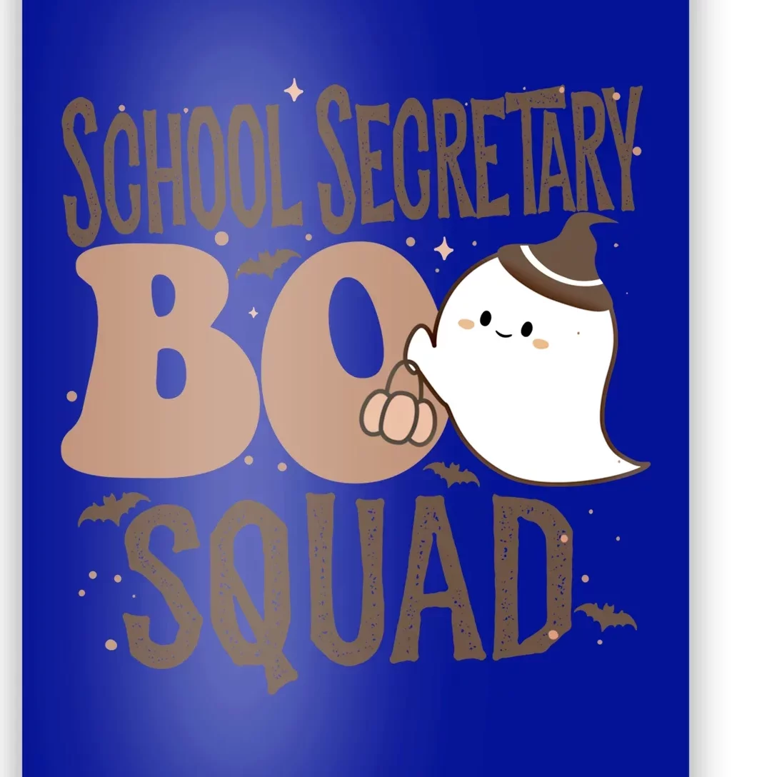 Funny Halloween School Secretary Boo Squad Costume Teacher Great Gift Poster