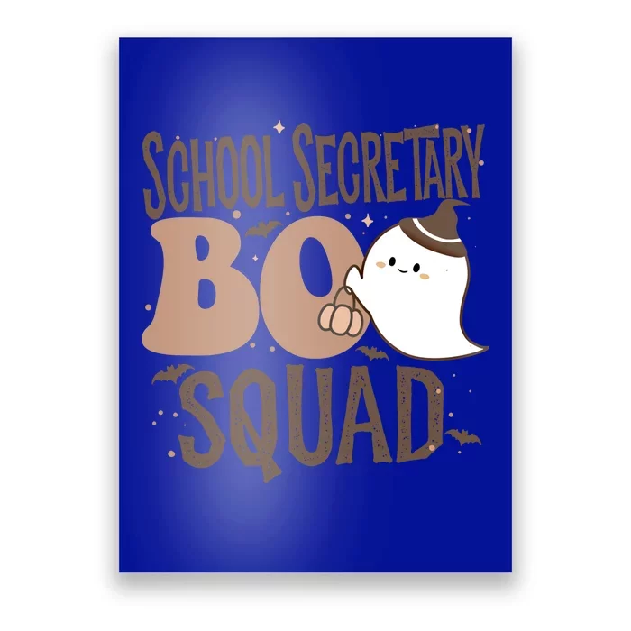 Funny Halloween School Secretary Boo Squad Costume Teacher Great Gift Poster