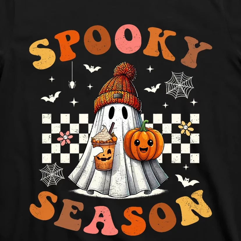 Funny Halloween Spooky Season Ghost Pumpkin T-Shirt