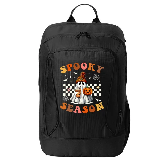 Funny Halloween Spooky Season Ghost Pumpkin City Backpack