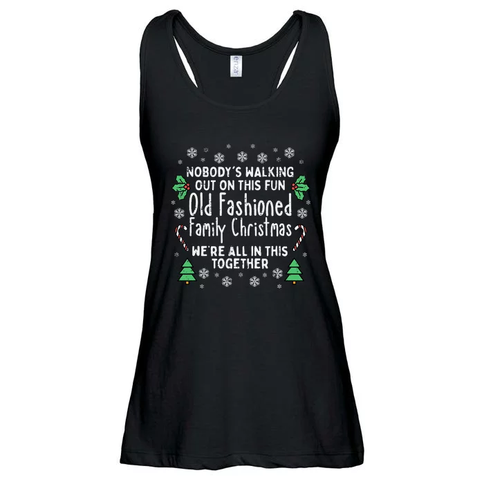 Festive Holiday Sweater Classic Christmas Design Ladies Essential Flowy Tank