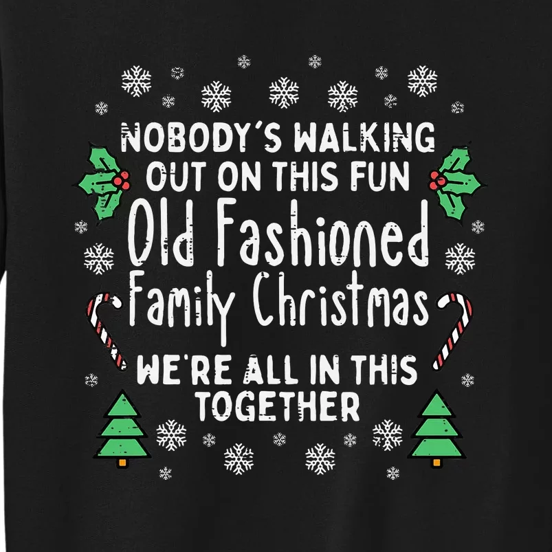 Festive Holiday Sweater Classic Christmas Design Tall Sweatshirt