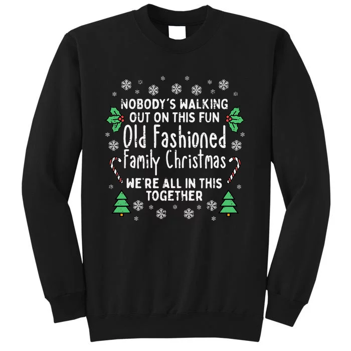 Festive Holiday Sweater Classic Christmas Design Tall Sweatshirt