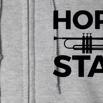 Funny Horn Star Trumpet Players Trumpetist Band Gift Full Zip Hoodie