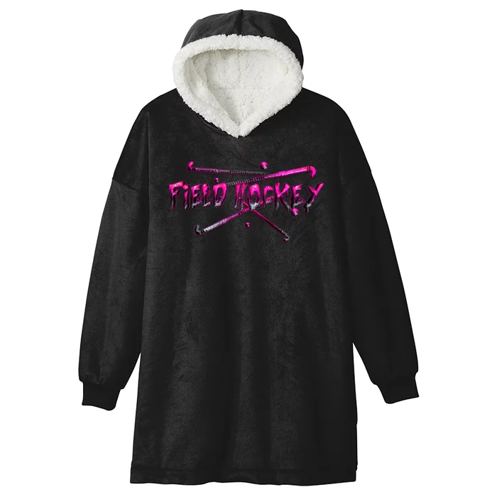 Field Hockey Sport Hooded Wearable Blanket