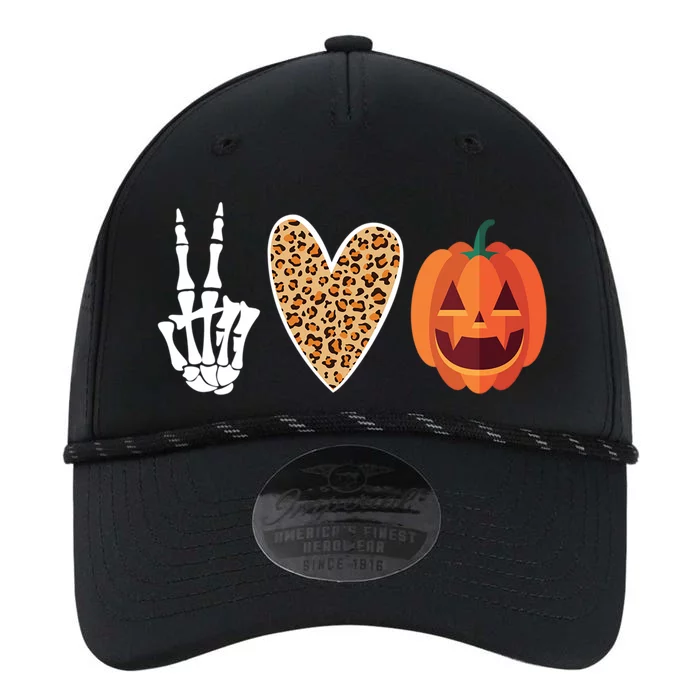 Funny Halloween Skeleton Hand Leopard Heart Pumpkin Funny Gift Performance The Dyno Cap