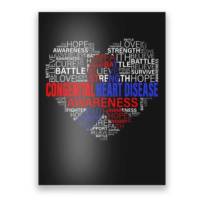 Fighting Hope Support CHD Awareness Heart Disease Poster