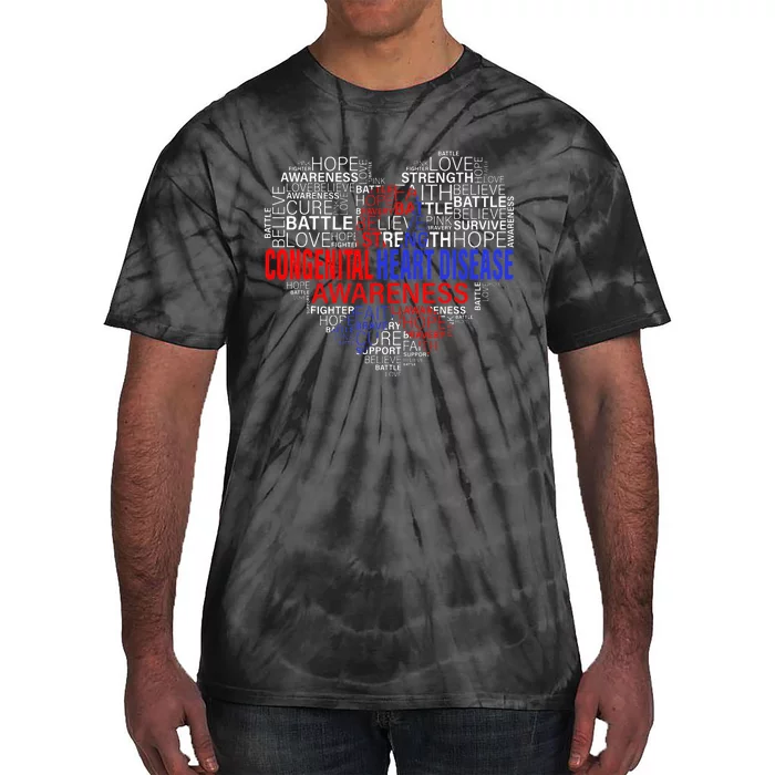 Fighting Hope Support CHD Awareness Heart Disease Tie-Dye T-Shirt