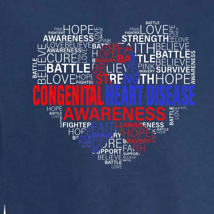 Fighting Hope Support CHD Awareness Heart Disease Garment-Dyed Sweatshirt