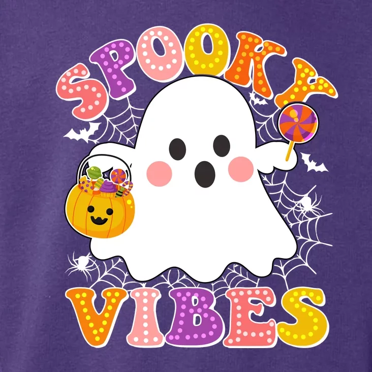 Funny Halloween Spooky Vibes Trick Or Treating Ghost Toddler Hoodie