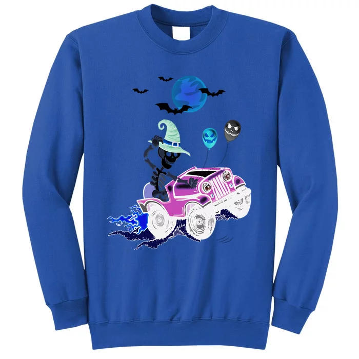 Funny Halloween Skeleton MonsterTruck Gift Sweatshirt