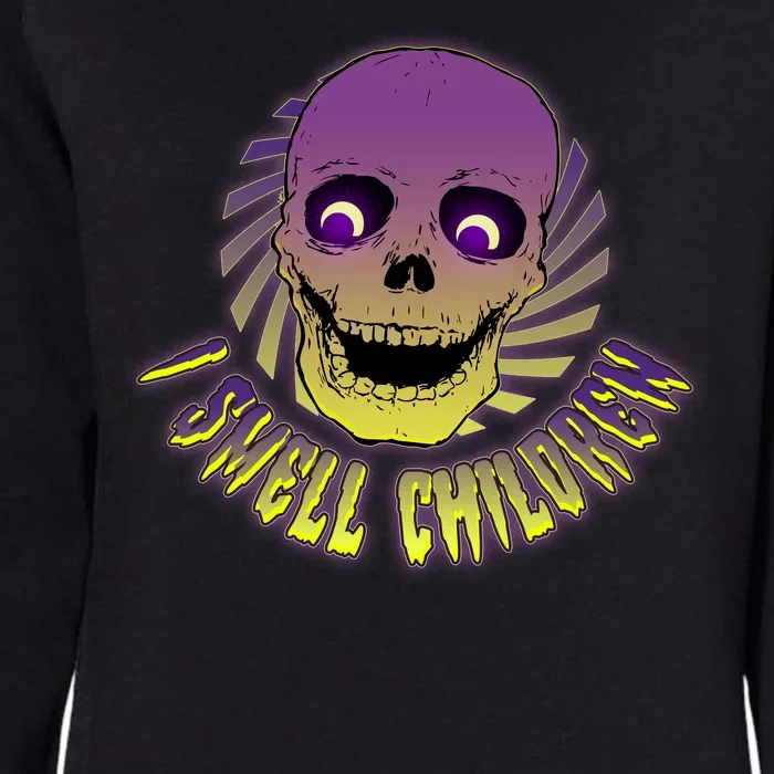 Funny Halloween Skull I Smell Children Womens California Wash Sweatshirt