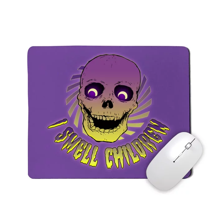 Funny Halloween Skull I Smell Children Mousepad