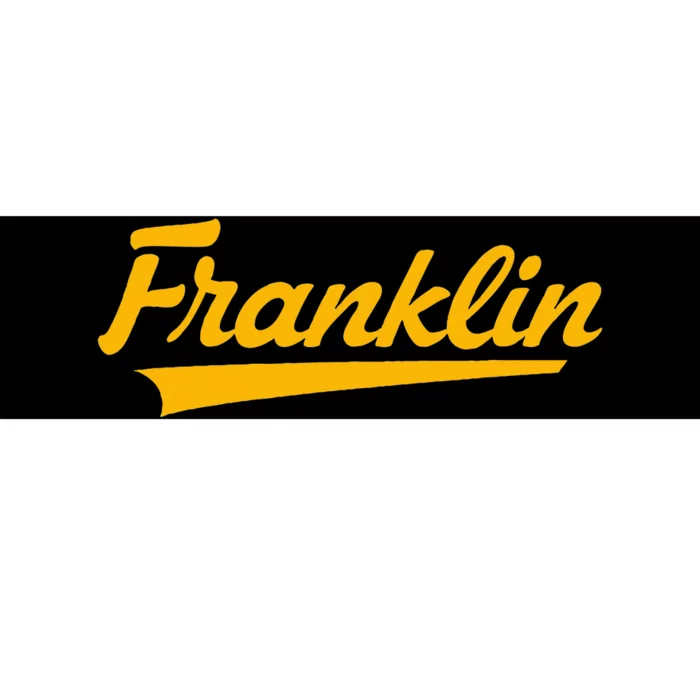 Franklin High School Vintage Swoosh Bumper Sticker