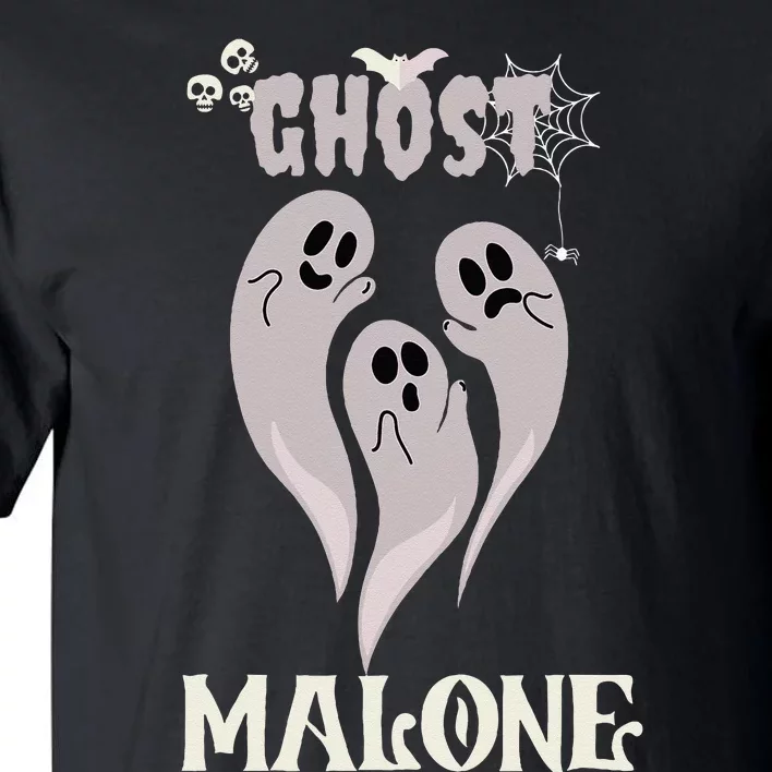 Funny Halloween Spooky Season Fall Season Cute Ghost Malone Tall T-Shirt