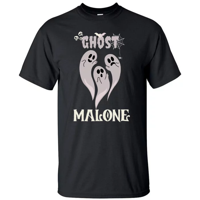 Funny Halloween Spooky Season Fall Season Cute Ghost Malone Tall T-Shirt