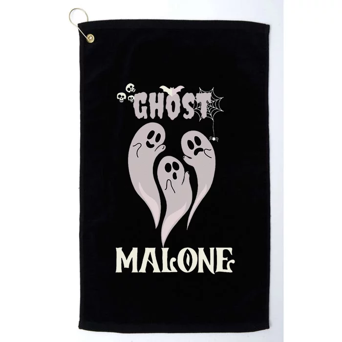 Funny Halloween Spooky Season Fall Season Cute Ghost Malone Platinum Collection Golf Towel