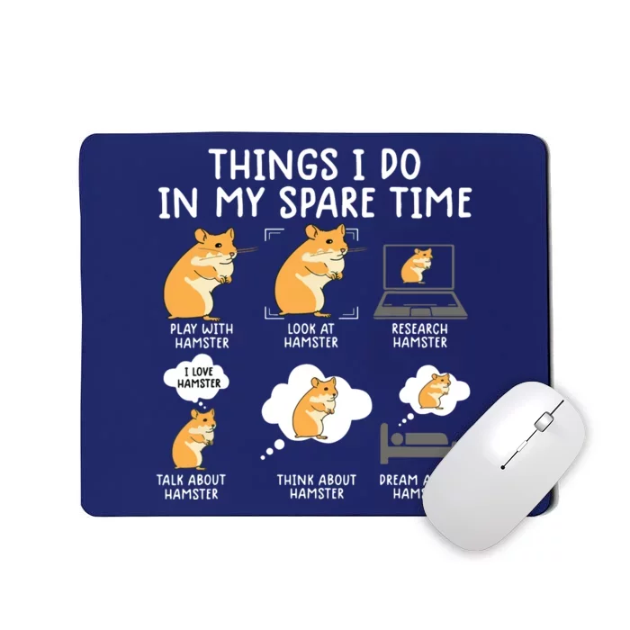 Funny Hamster Shirts For Women Hammy Cute Pet Lovers Gifts Mousepad