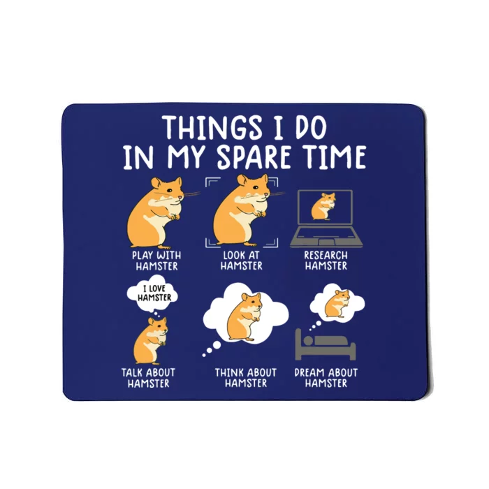 Funny Hamster Shirts For Women Hammy Cute Pet Lovers Gifts Mousepad