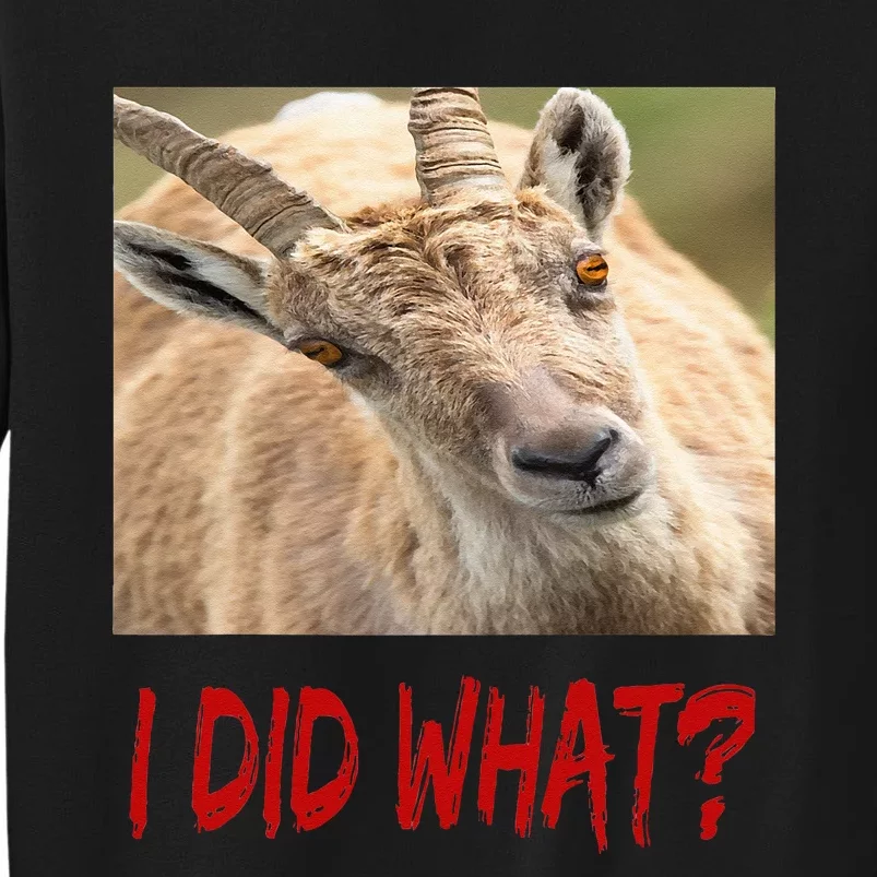 Funny Horned ScapeGoat Tall Sweatshirt