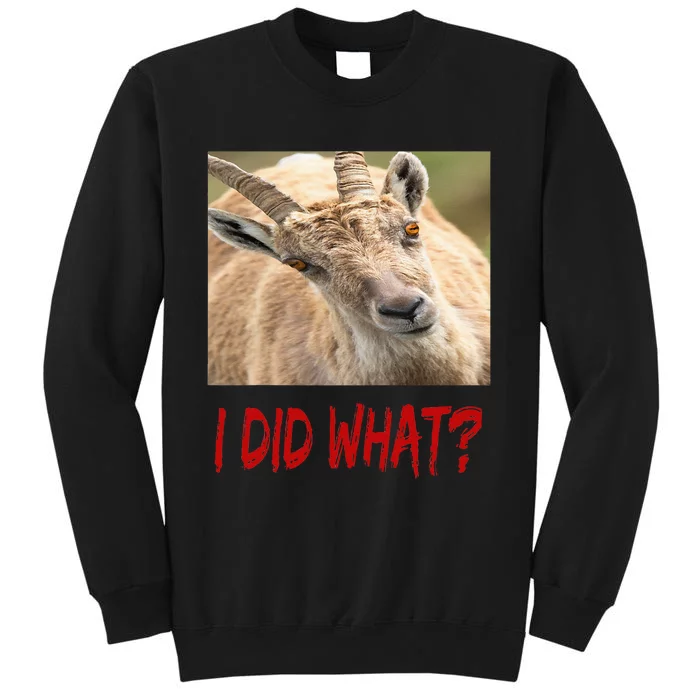 Funny Horned ScapeGoat Tall Sweatshirt