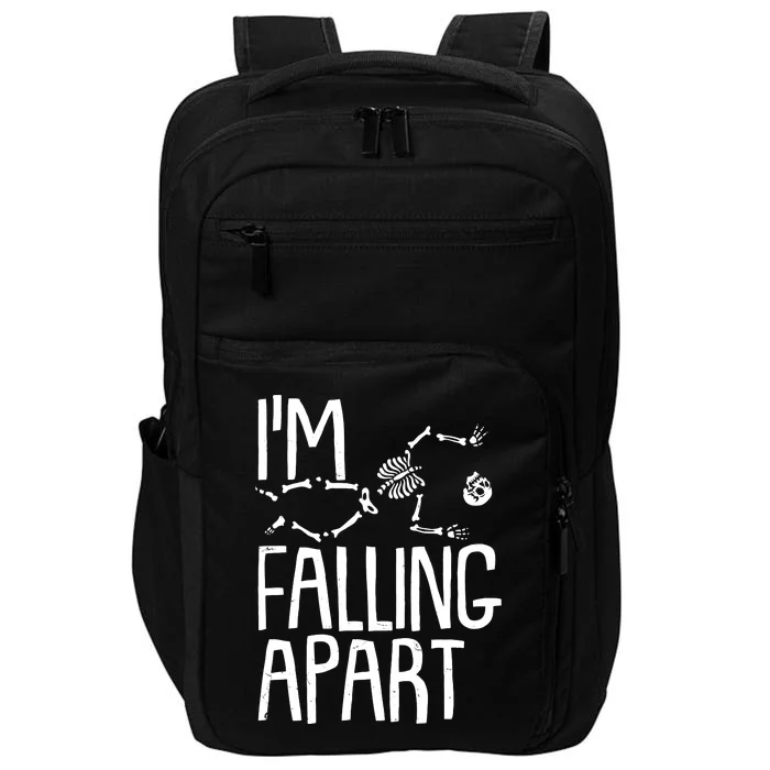 Funny Halloween Skeleton I'm Falling Apart Impact Tech Backpack