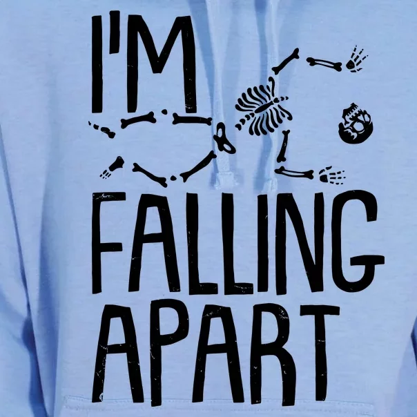 Funny Halloween Skeleton I'm Falling Apart Unisex Surf Hoodie