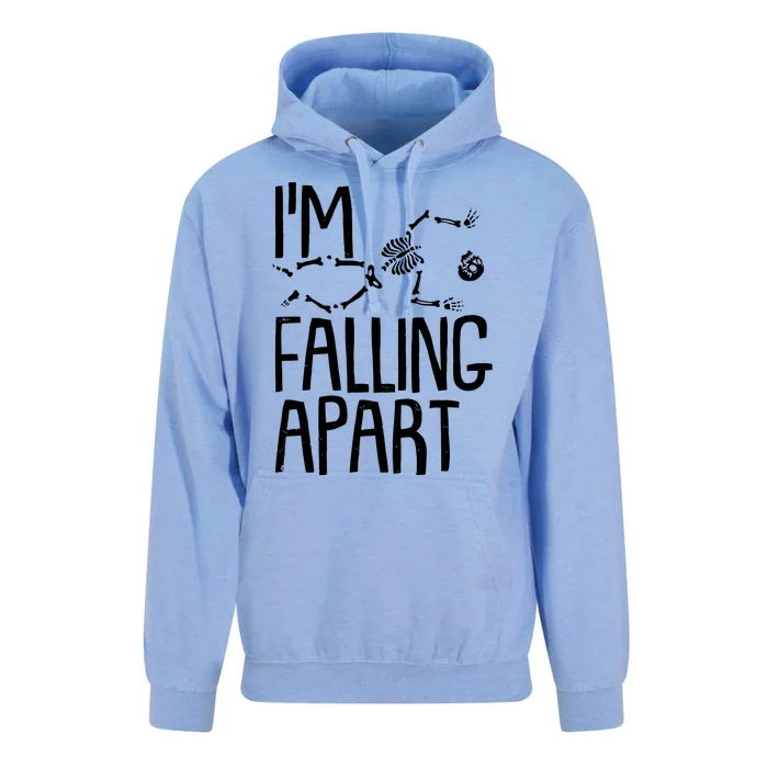 Funny Halloween Skeleton I'm Falling Apart Unisex Surf Hoodie