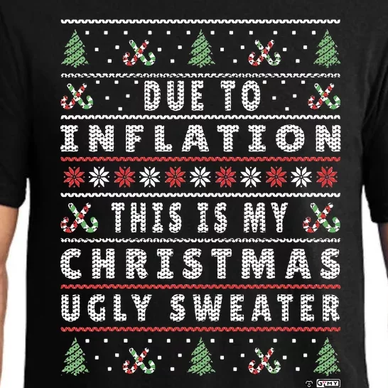 Festive Holiday Sweater with Hilarious Xmas Saying Pajama Set