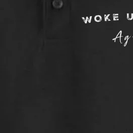 Funny Humorous Saying Woke Up Sexy Again Dry Zone Grid Performance Polo